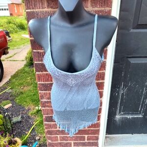 Y2K crochet tank top. Size small.